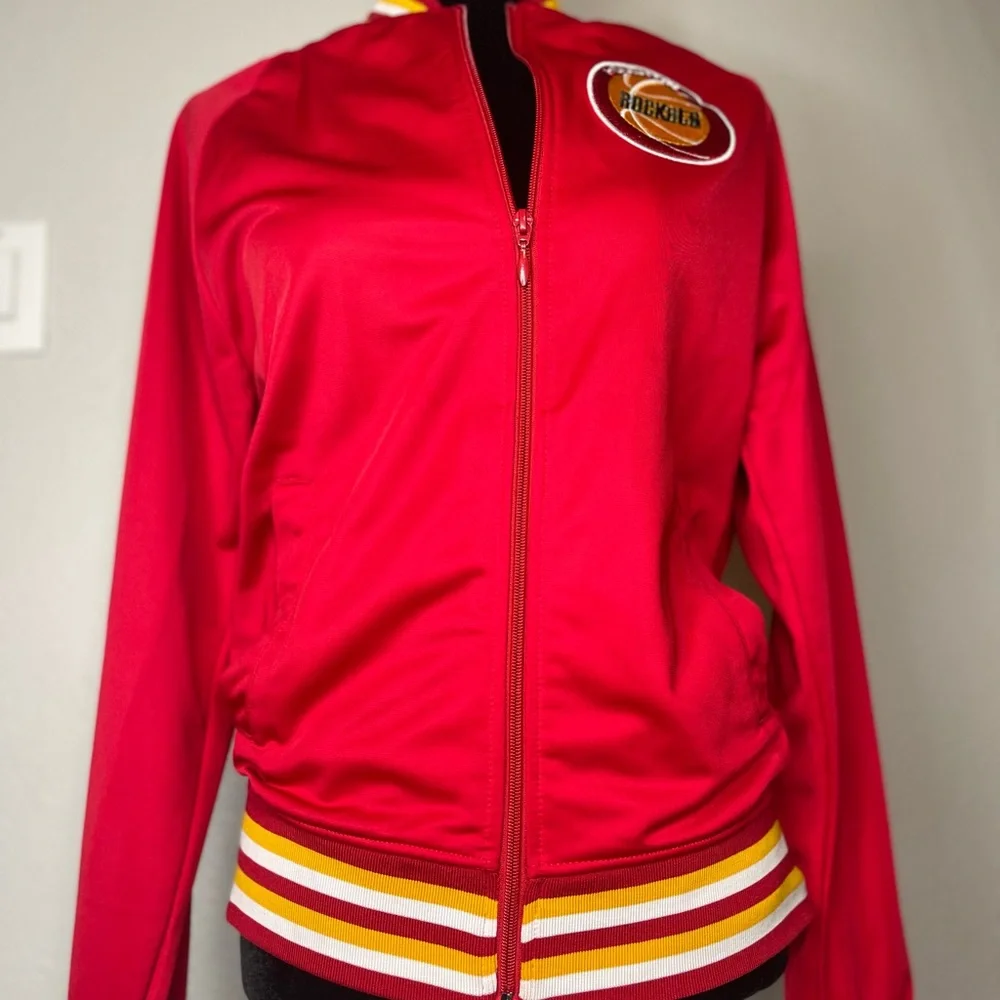 Houston Rockets Long Sleeve Zip Jacket, Embroidered Rockets patch - Picture 3 of 11